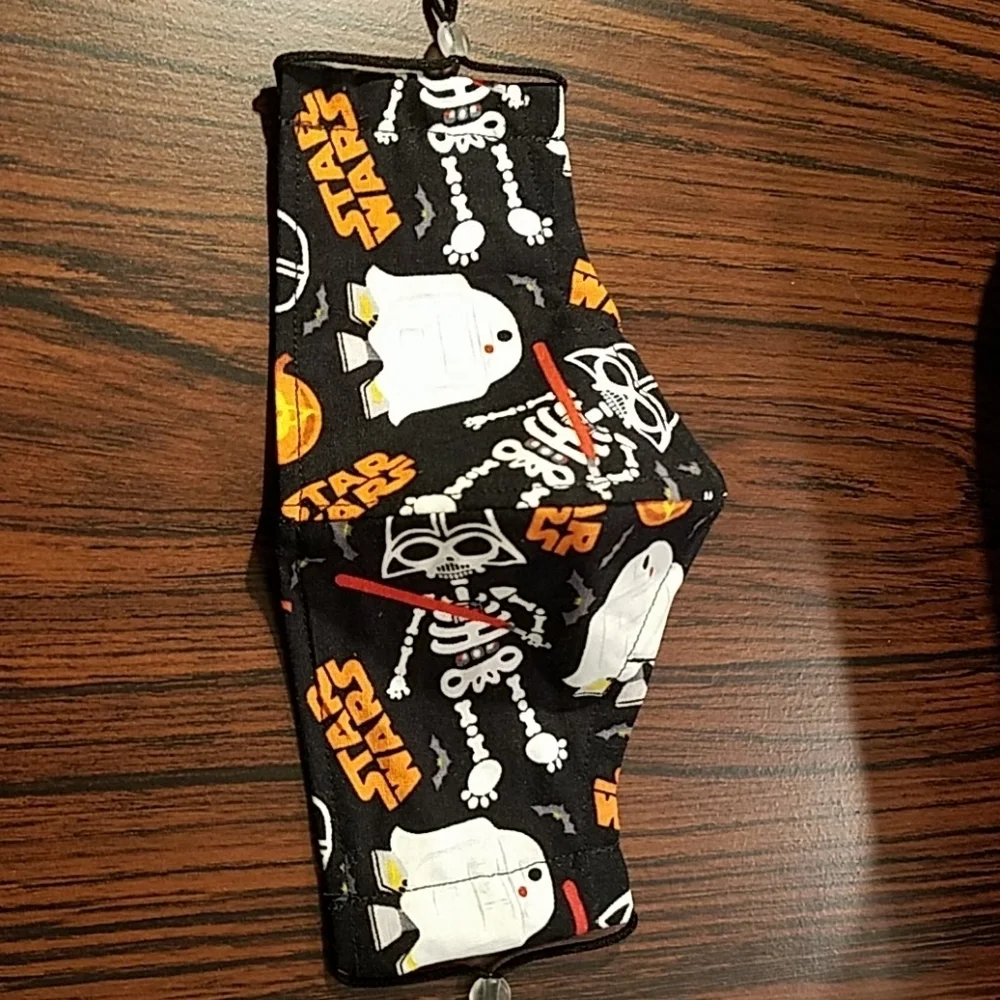 Hand Crafted Face Mask Star Wars Kids Black/Orange